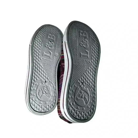 L & B Slip On Low Athletic Shoes 6.5 Multi Color - Picture 9 of 13